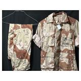 USMC 6-Color Desert Camo Uniform (Top & Bottom)