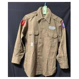 US Army WW2 Wool Shirt with Insignia