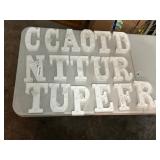 8'Battery-Operated Lighted Letters and Vinyl Craf