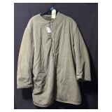 1960-1970s Swedish Army Jacket Liner in Olive Gree