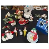 Snowman Collection with Figurines, Ornaments, and
