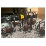 Metal Pumpkin-Shaped Tea Light Holders