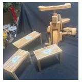 Wooden Decorative Furniture and Tricycle