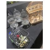 Decorative Birdcages and Stands Set