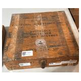 Three Vintage Wooden Equipment Boxes with Contents