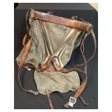 Military Canvas Backpack with Accessories