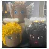 Handcrafted Angel Decor with Lights and Wings