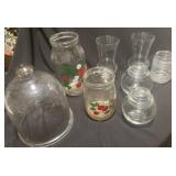 Glassware Collection with Decorative Elements