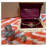 10 K Rolled Gold Plate Bulova Women's Wristwatch w