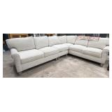 Paula Deen Home Sectional Sofa in Neutral Fabric