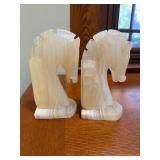 Horse-Shaped Marble Bookends