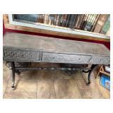 Rectangular Wooden Console Table