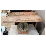 Vintage Baby Scale with Metal Tray
