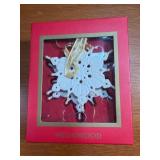 Wedgwood Porcelain Snowflake Ornaments