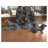 Dog Figurines in Various Poses