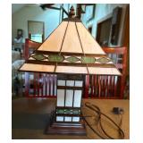Stained Glass Mission-Style Table Lamp