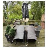 Outdoor Wicker Patio Dining Set