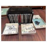 The Beatles CD Collection With Player and Rack