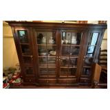 Large Wood and Glass Display Cabinet