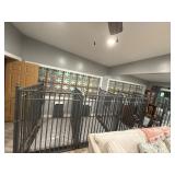 Five Metal Dog Kennels