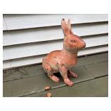 Cast Iron Rabbit Garden Statue