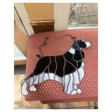 Stained Glass Dog Suncatcher