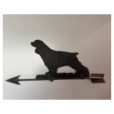 Metal Dog Silhouette Weathervane