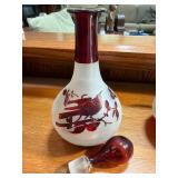 Vintage Bohemian Frosted Glass Decanter