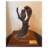 Resin Owl Sculpture by Charles Earnhardt
