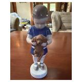 Vintage Bing & Grondahl Boy with Puppy Figurine #1