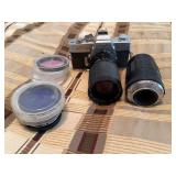 Minolta SR-T 102 Camera with Lenses and Filters
