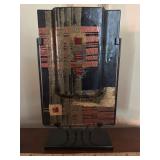 Modern Glass Decorative Vase on Stand