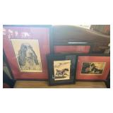 Framed Dog-Themed Prints