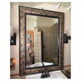 Decorative Wall Mirror with Ornate Frame