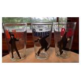 Three Vandor Beatles Pint Glasses
