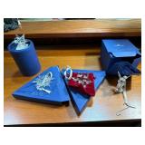 Swarovski Crystal Ornaments with Packaging