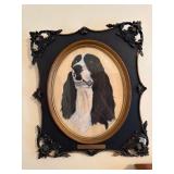 Framed painting Portrait of Dog, 28ï¿½ x 24ï¿½