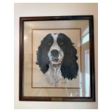 27.5ï¿½ x 24.25ï¿½ Framed Dog Portrait Painting