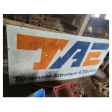 Large Tennessee Armature & Electric Metal Sign