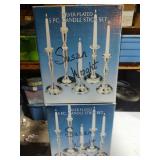 (2) Godinger 5 Ppc Candle Stick Sets
