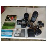 Canon T70 Camera and Accessories