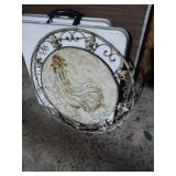 Decorative Metal Rooster Wall Art