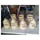 7 Pfaltzgraff Canisters