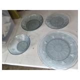 60 pcs Arcoroc Sapphire Plates and Bowls