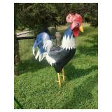 Metal 5' Tall Chicken Yard Art
