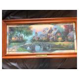 Thomas Kinkade 'Cobblestone Lane' Framed Artwork