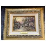 Thomas Kinkade 'Hometown Morning' Framed Artwork