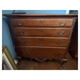 Trutype Four-Drawer Chest With Brass Pulls