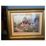 Lithograph 'Wishing Well Lane' by Violet Schwenig