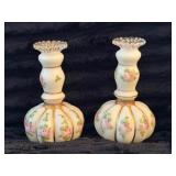 Fenton Style Art Glass Perfume Bottles